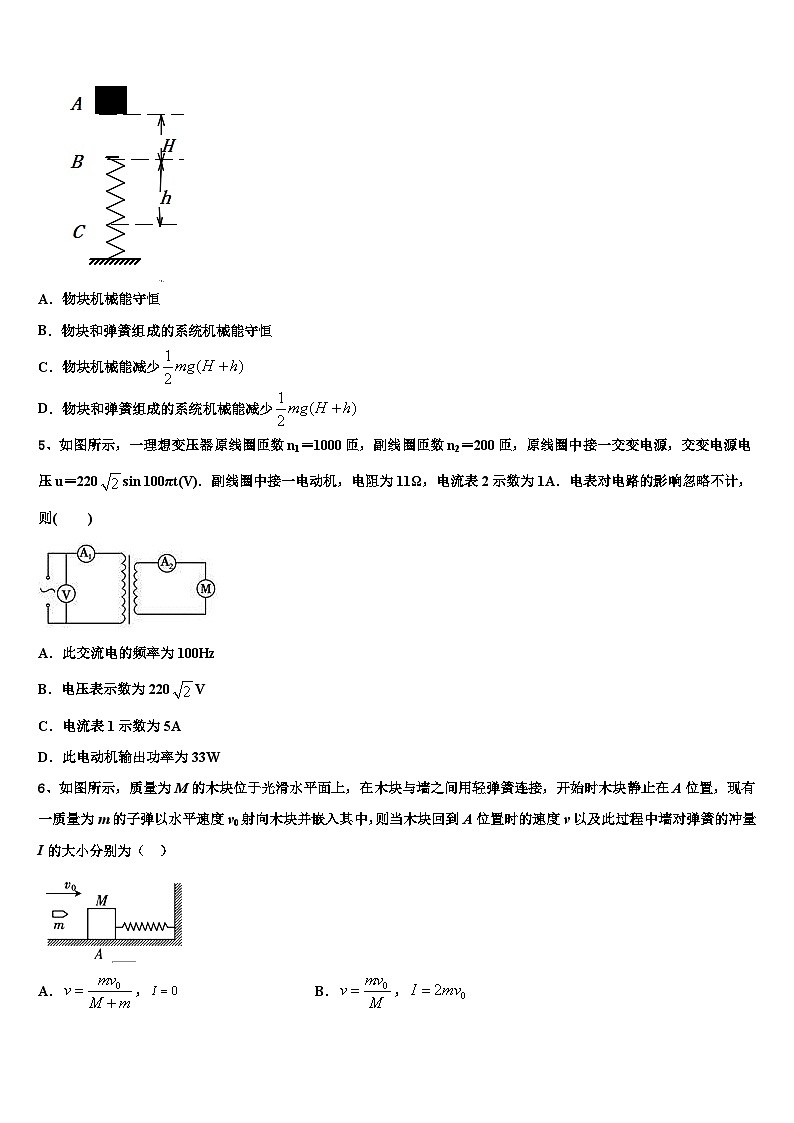 福建省漳州市漳浦县达志中学2022-2023学年高三3月调研考试物理试题试卷第2页