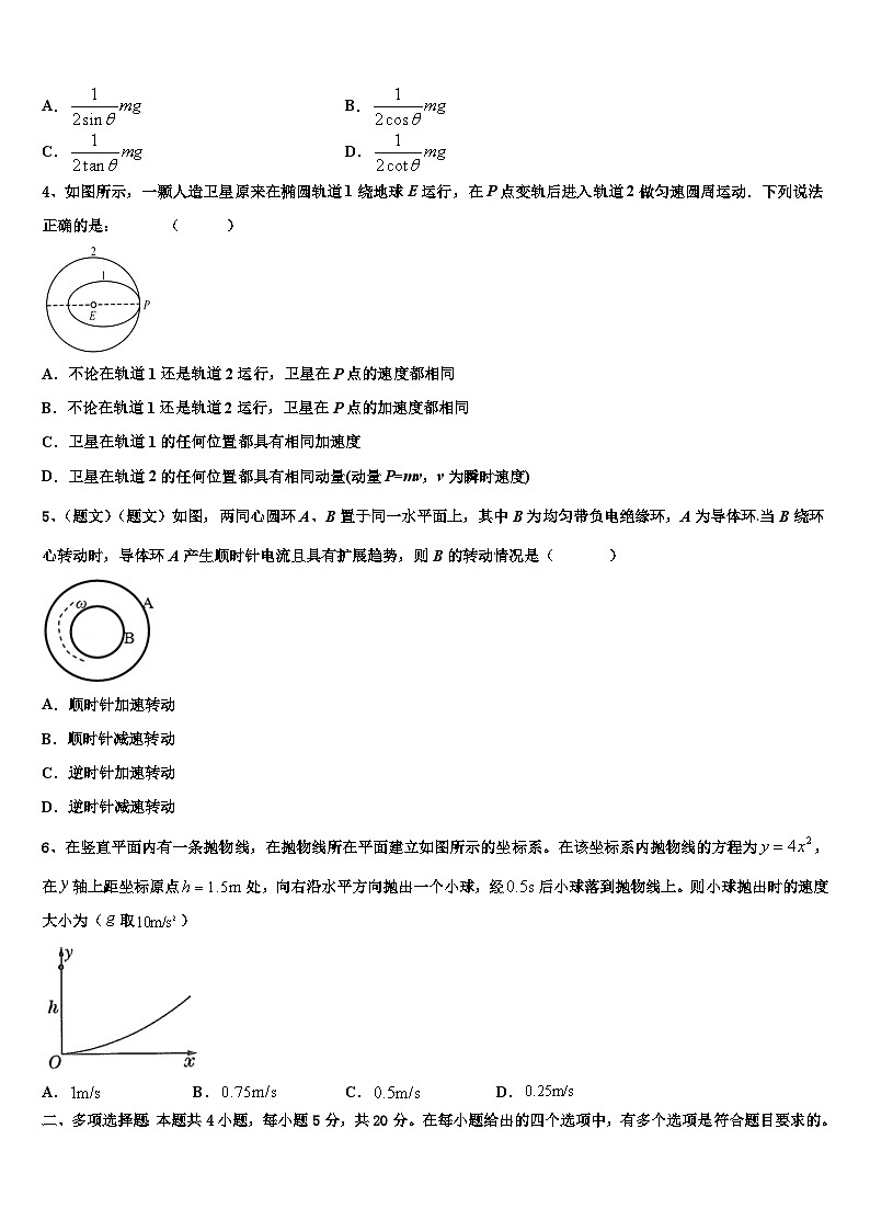 广东省仲元中学2023届高三下学期“一诊”模拟考试物理试题第2页