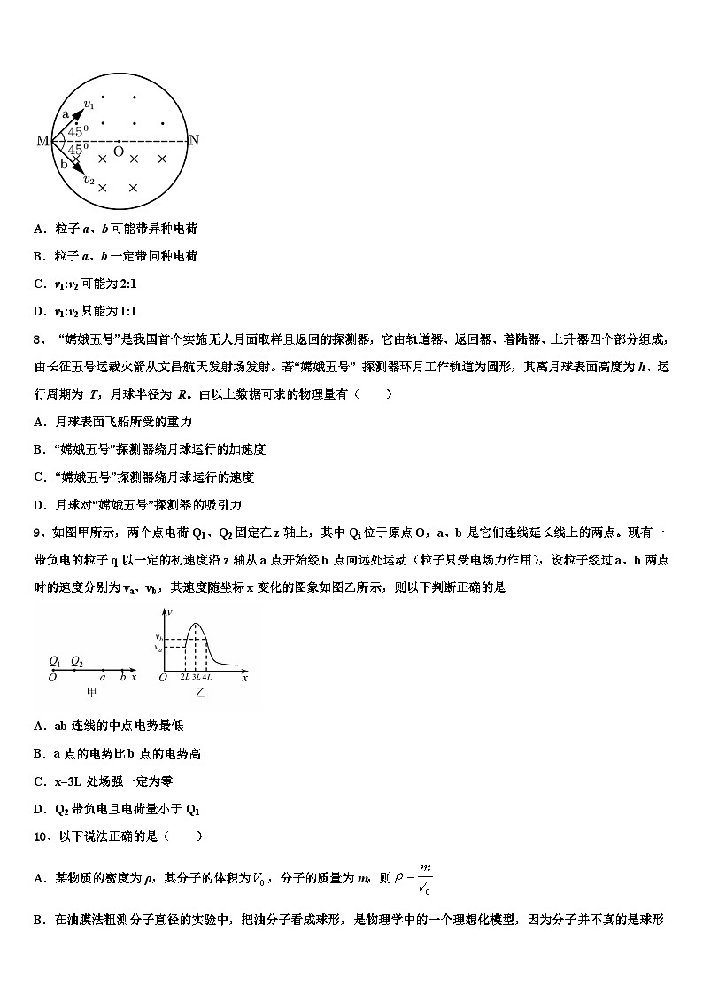 2022-2023学年福建省南安市华侨中学高三毕业班第一次质量检测试题物理试题模拟试题03