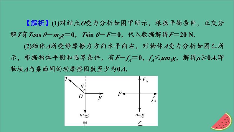 2023年新教材高中物理微课题3多体平衡和动态平衡问题课件粤教版必修第一册06