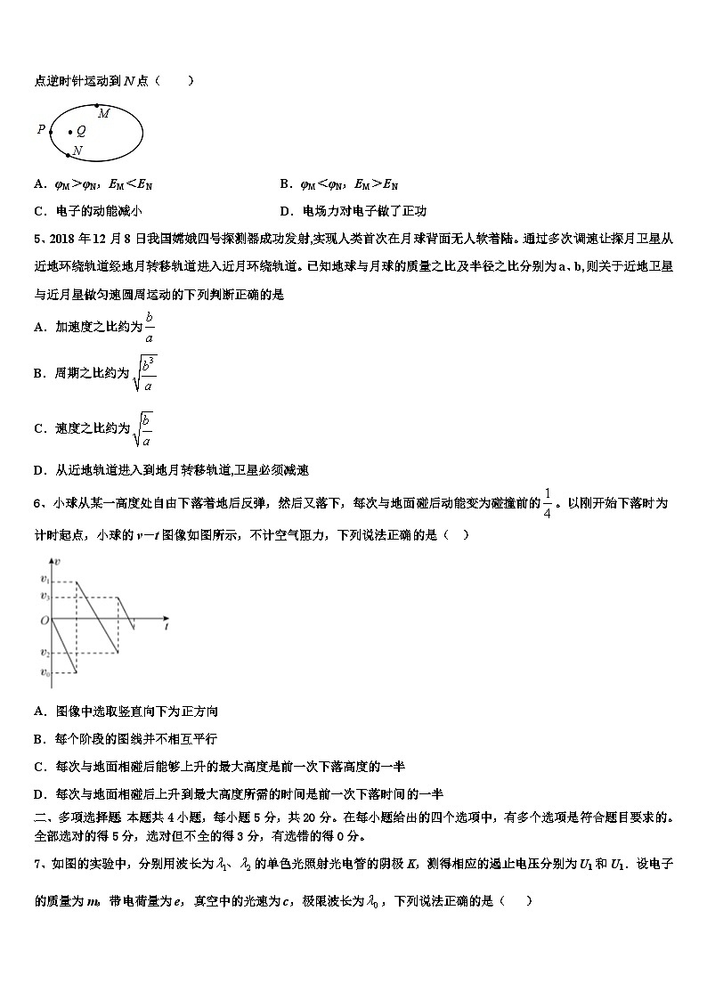 2023届杭州第十三中学高三下物理试题一模调研测试(期末)试题第2页