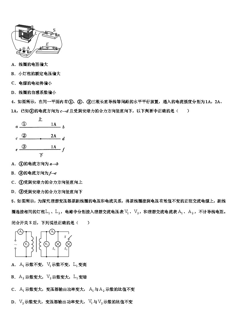 湖南省百所重点高中2023年高三全真模拟(最后一卷)物理试题试卷第2页