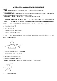 吉林省榆树市2023届高三模拟测试物理试题含解析