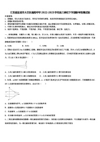 江苏省盐城市大丰区南阳中学2022-2023学年高三两校下学期联考物理试题