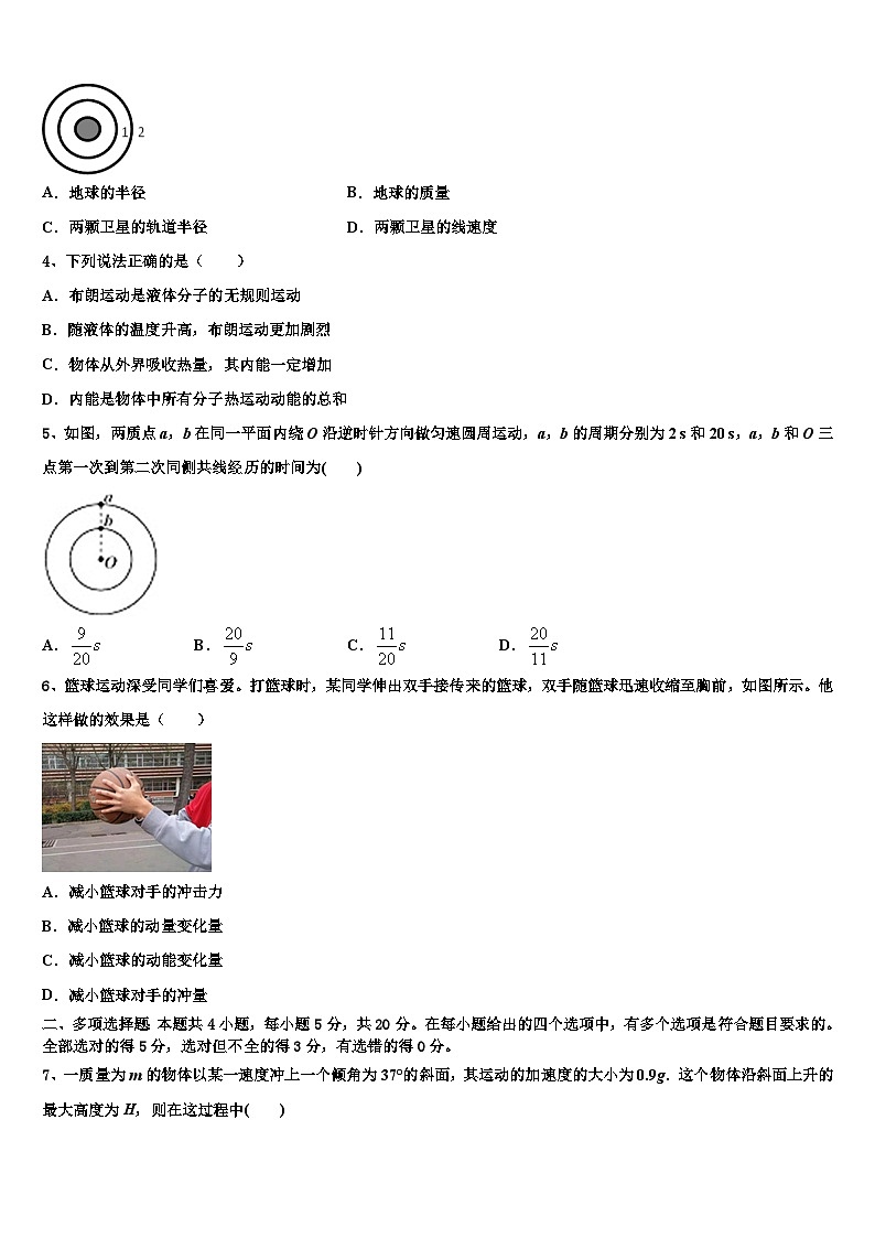 江西省赣州市五校协作体2023届高考预测卷(全国Ⅲ卷)物理试题试卷第2页