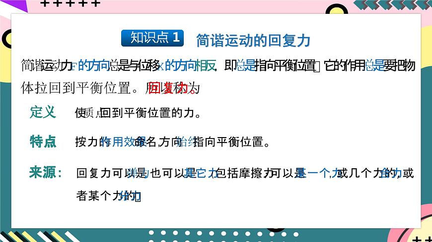 人教版物理選擇性必修第一冊(cè) 2.3 簡(jiǎn)諧運(yùn)動(dòng)的回復(fù)力和能量 課件第6頁(yè)