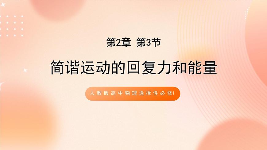 人教版高中物理選擇性必修1第2章第3節(jié)簡(jiǎn)諧運(yùn)動(dòng)的回復(fù)力與能量課件第1頁(yè)