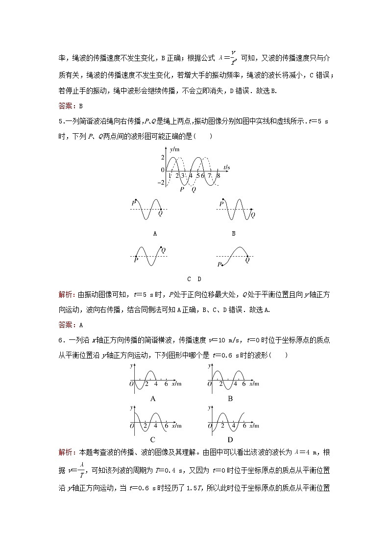 2023高考物理二轮专题复习与测试专题强化练六机械振动机械波第3页