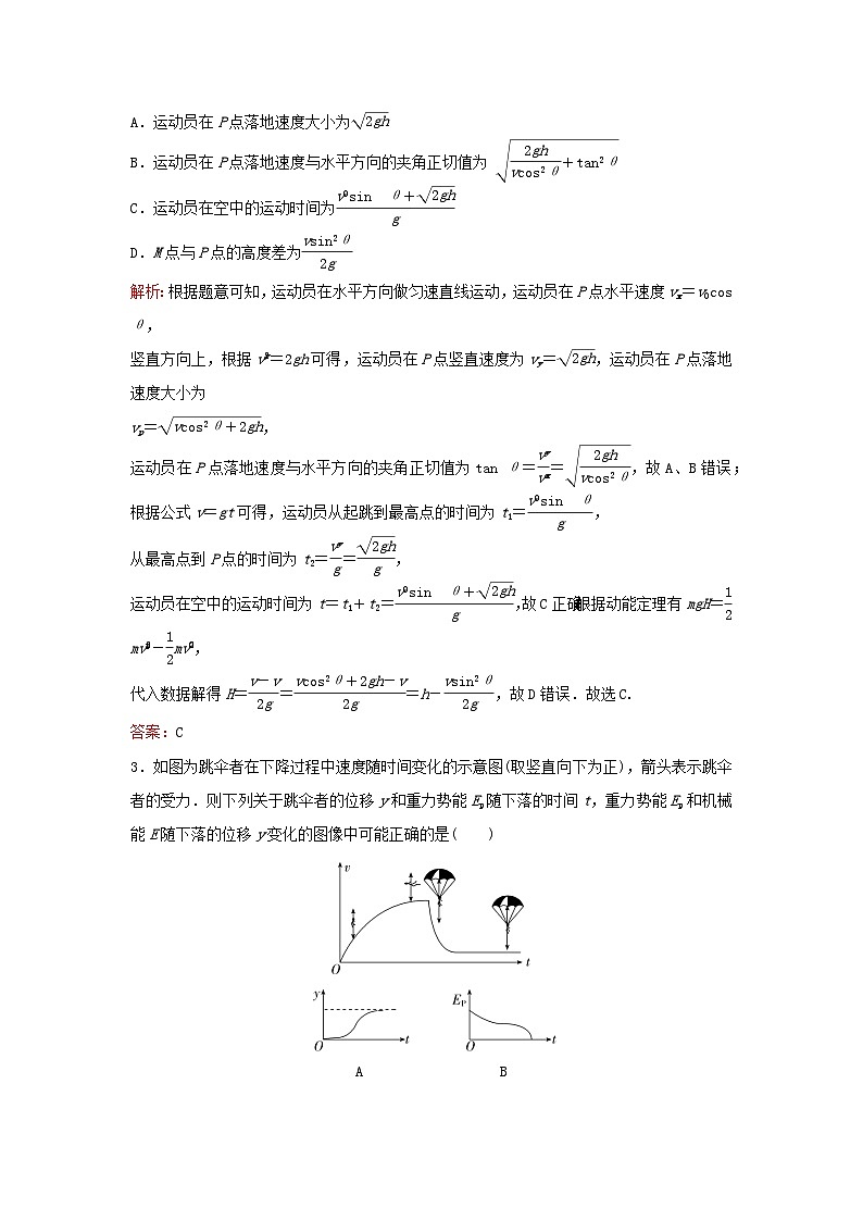 2023高考物理二轮专题复习与测试专题强化练七功和能机械能第2页