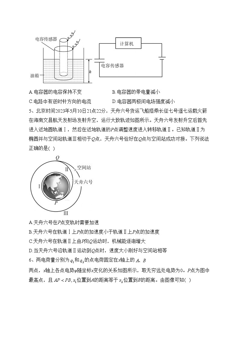 辽宁省大连市2022-2023学年高一下学期期末考试物理试卷(含答案)第2页