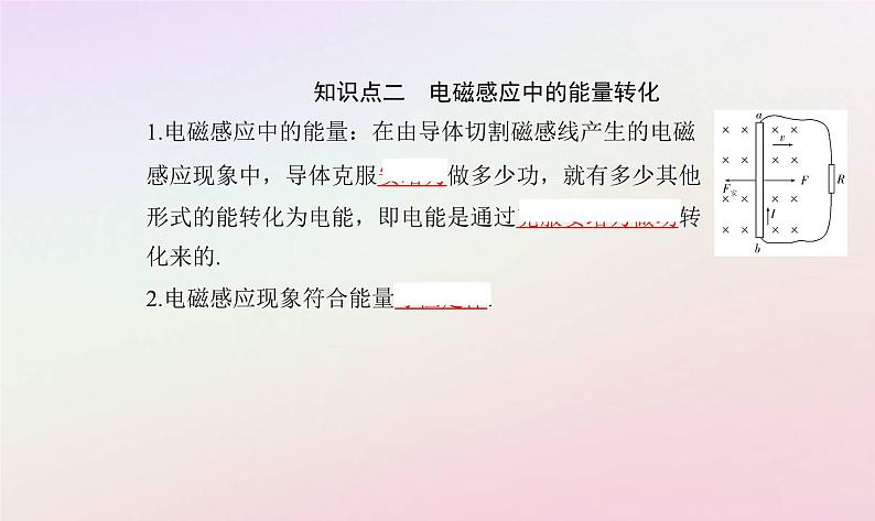 新教材2023高中物理第二章电磁感应第三节电磁感应定律的应用课时1法拉第电机电磁感应中的电路问题课件粤教版选择性必修第二册第4页