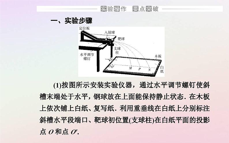 新教材2023高中物理第一章动量和动量守恒定律第三节动量守恒定律第二课时实验:验证动量守恒定律课件粤教版选择性必修第一册05