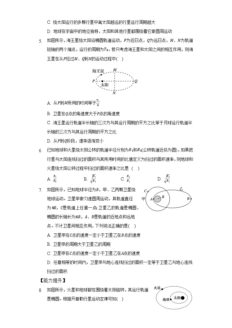 7.1行星的运动(解析版+原卷版)-新人教版物理必修第二册02