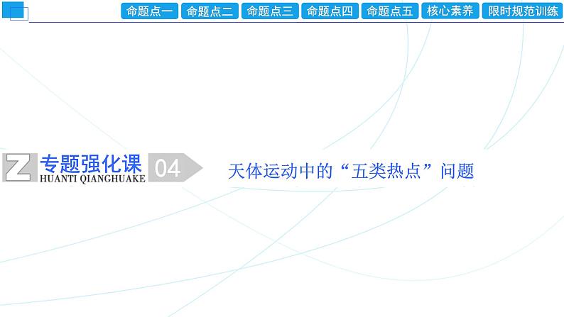 2024年高考物理第一轮复习:专题强化课(04) 天体运动中的“五类热点”问题课件PPT01