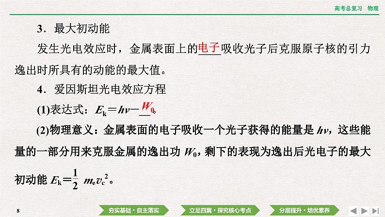 2024年高考物理第一轮复习课件:第十五章 第1讲 光电效应 波粒二象性08
