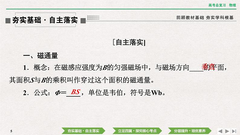 2024年高考物理第一轮复习课件:第十一章 第1讲 电磁感应现象 楞次定律05