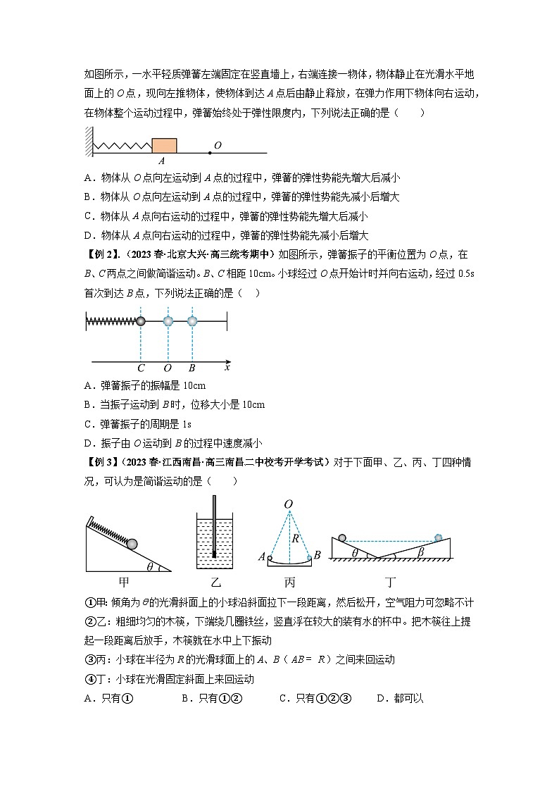 专题18 机械振动-2024届高考物理一轮复习热点题型归类训练(原卷版)02
