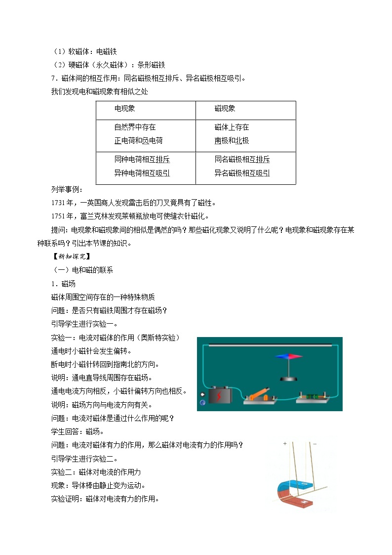 新教材 高中物理 必修三  13.1磁场 磁感线 课件+教案+练习(含答案)02