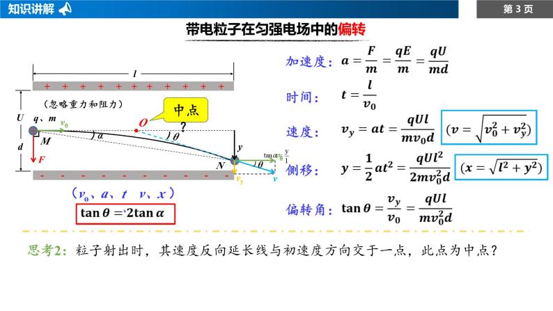 10.5带电粒子在电场中的运动(二)课件PPT03