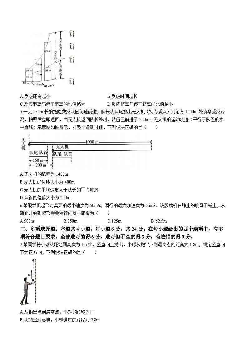 广西贵港市桂平市2022-2023学年高一上学期期中教学质量检测物理试题第2页