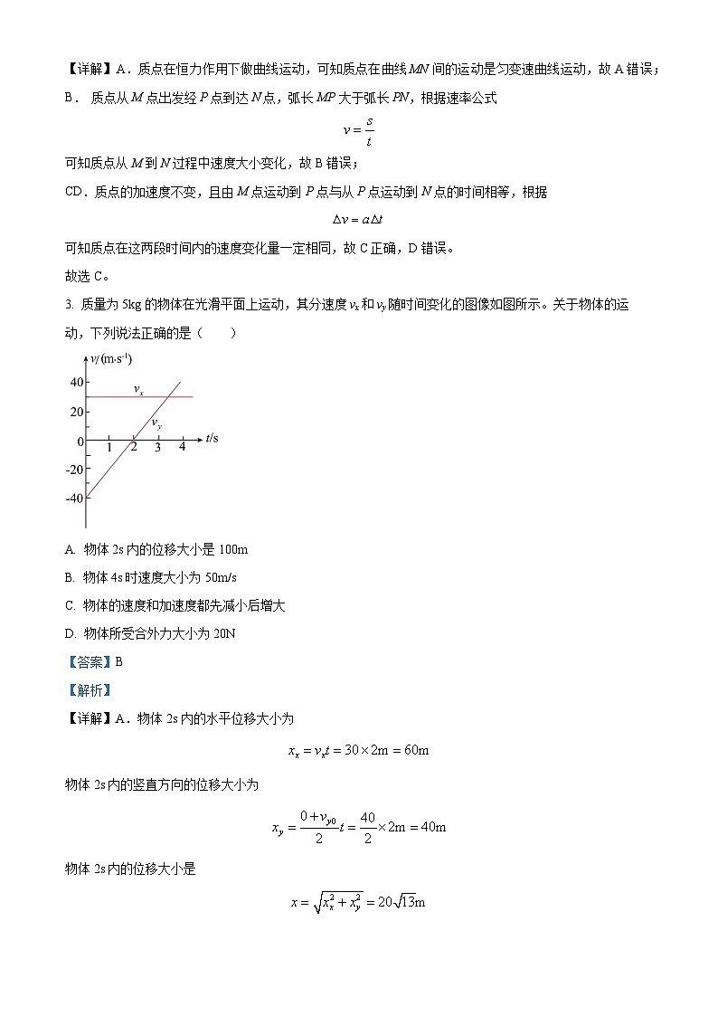 山西省运城市康杰中学2023-2024学年高二上学期开学考试物理试题含解析第2页