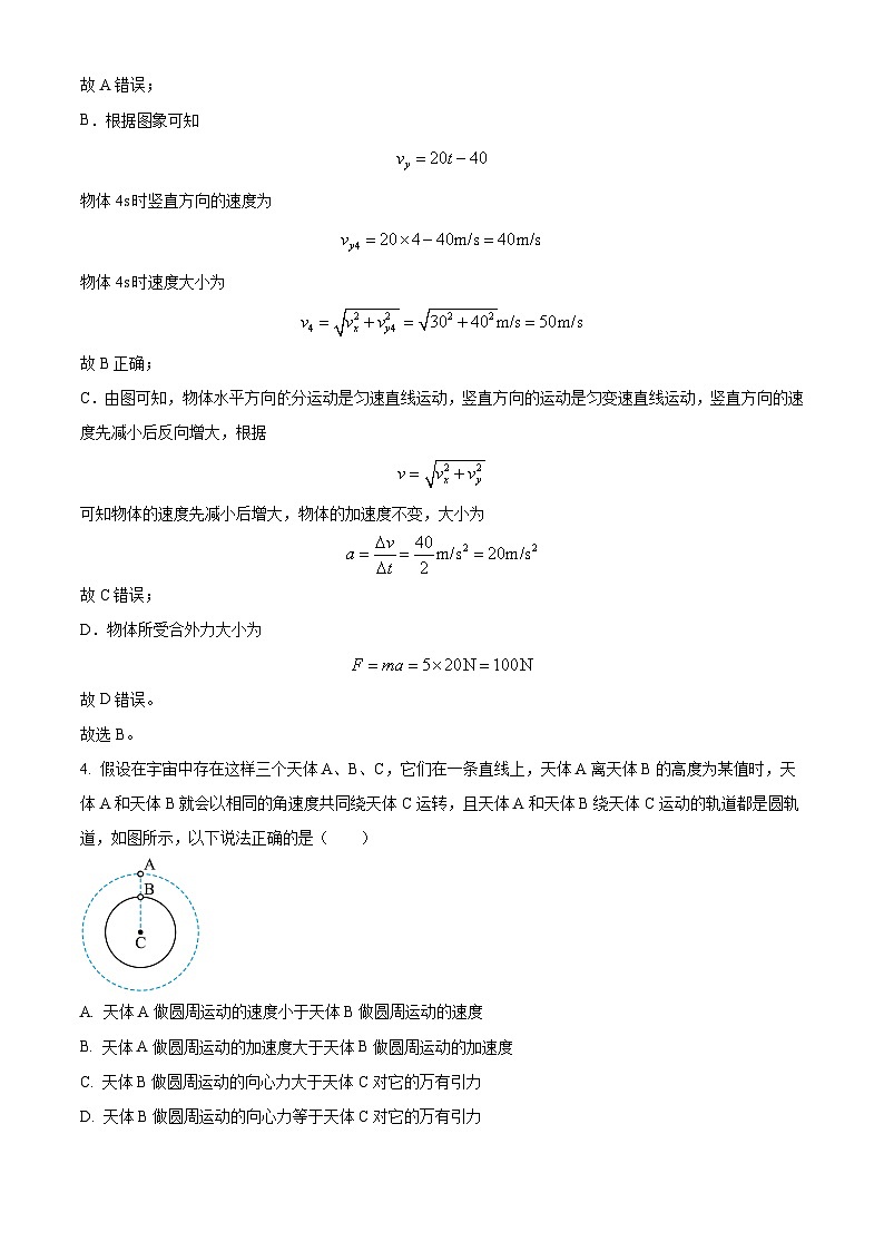 山西省运城市康杰中学2023-2024学年高二上学期开学考试物理试题含解析第3页