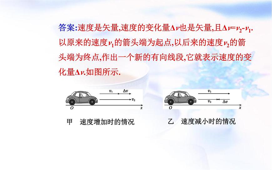 人教版高中物理必修第一冊(cè)第一章1-4速度變化快慢的描述——加速度課件第6頁(yè)
