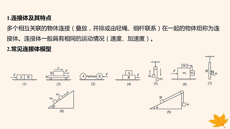 江苏专版2023_2024学年新教材高中物理第四章运动和力的关系重难专题11动力学连接体问题课件新人教版必修第一册第2页