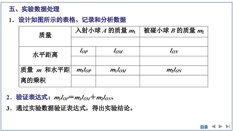 2023-2024学年鲁科版选择性必修第一册 第1章 第3节 科学验证:动量守恒定律 课件07