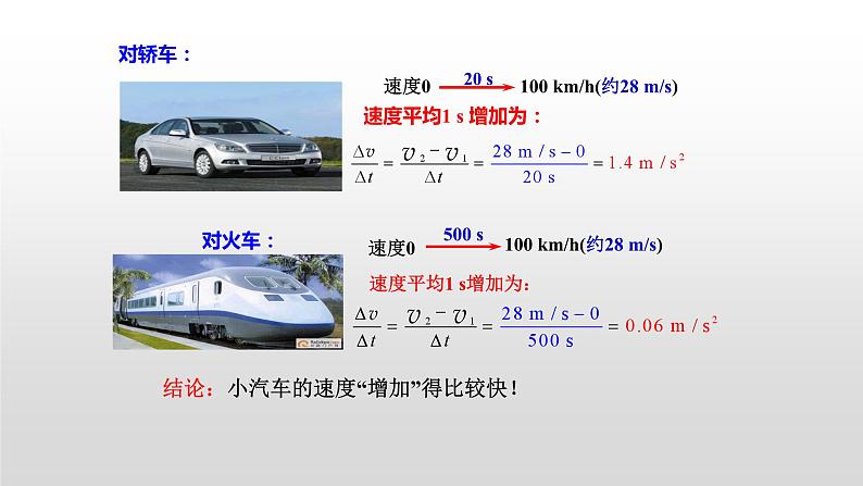 2023-2024学年鲁科版必修一1.4 加速度 课件04