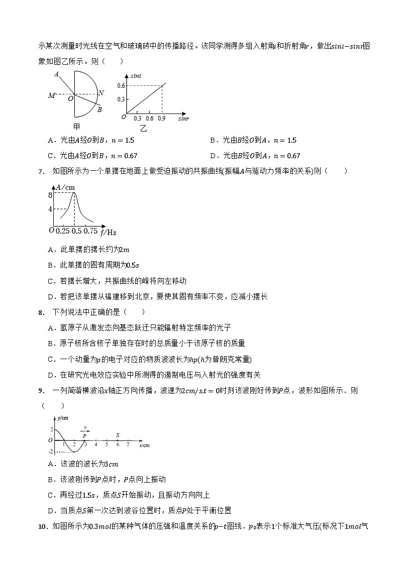 山东省济南市历下区2022-2023学年高二(下)期末物理试卷02