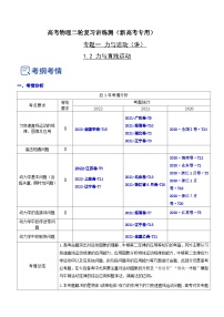 新高考物理二輪復(fù)習(xí)專題1.2 力與直線運動（精講卷）（含解析）