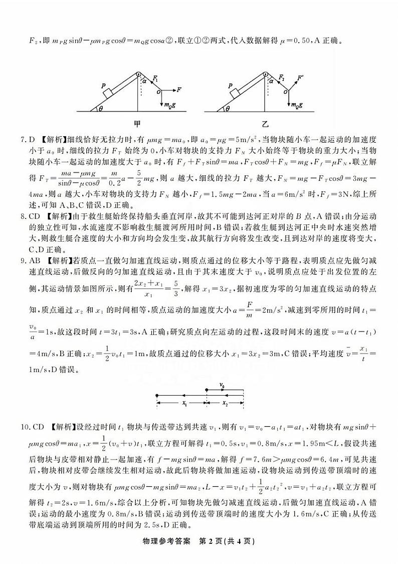 物理参考答案第2页