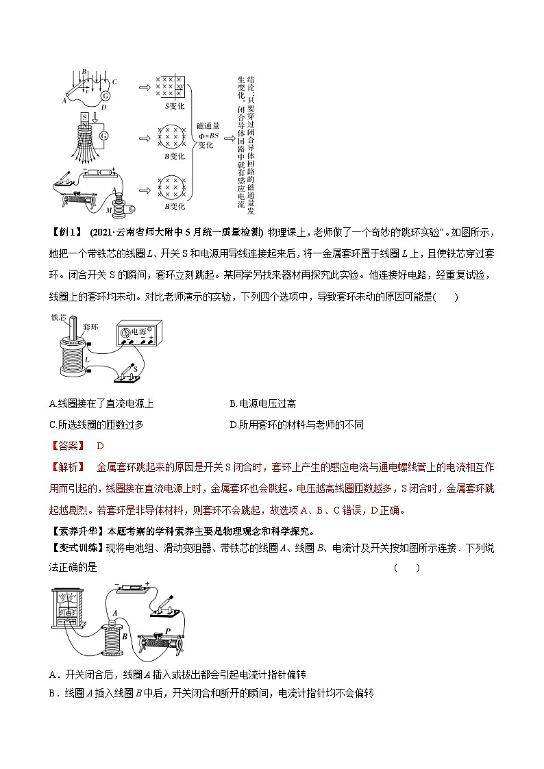 新高考物理一轮复习精品讲义专题13.1 电磁感应现象、楞次定律法拉第电磁感应定律(含解析)02