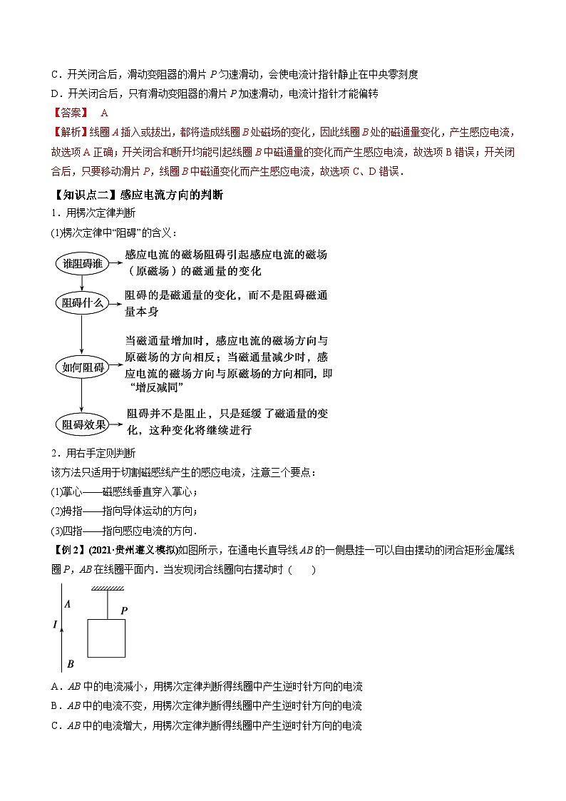 新高考物理一轮复习精品讲义专题13.1 电磁感应现象、楞次定律法拉第电磁感应定律(含解析)03
