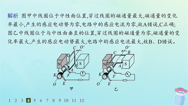 新教材2023_2024学年高中物理第3章交流电1.交变电流分层作业课件教科版选择性必修第二册第7页
