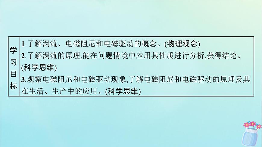 新教材2023_2024學(xué)年高中物理第2章電磁感應(yīng)及其應(yīng)用3.渦流電磁阻尼電磁驅(qū)動(dòng)課件教科版選擇性必修第二冊(cè)第3頁(yè)