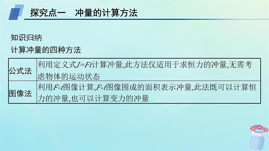 新教材2023_2024學(xué)年高中物理第1章動量與動量守恒定律專題提升1動量定理的應(yīng)用課件教科版選擇性必修第一冊第5頁
