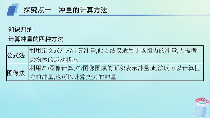 新教材2023_2024学年高中物理第1章动量与动量守恒定律专题提升1动量定理的应用课件教科版选择性必修第一册第5页