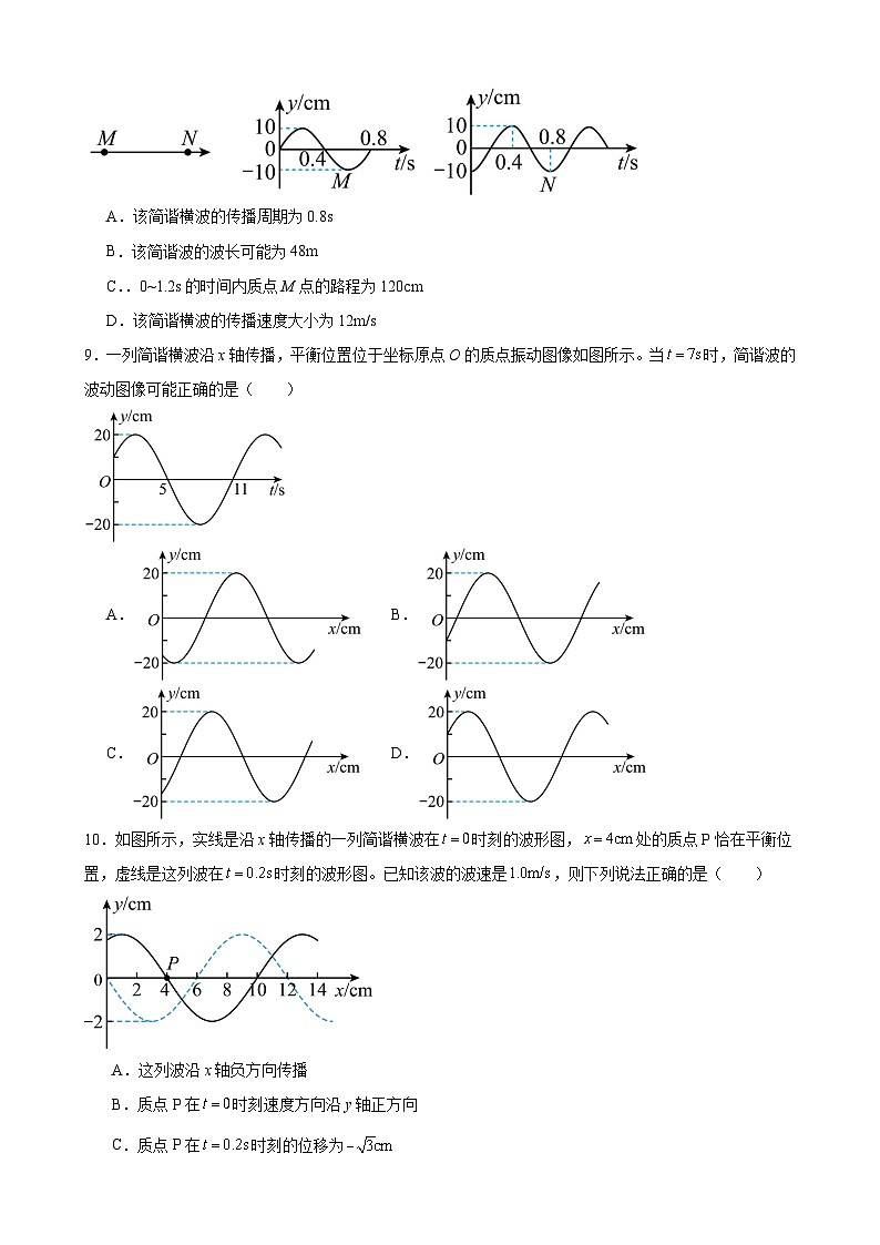 四川省眉山市仁寿第一中学南校区2023-2024学年高二物理上学期10月月考试题(Word版附答案)第3页