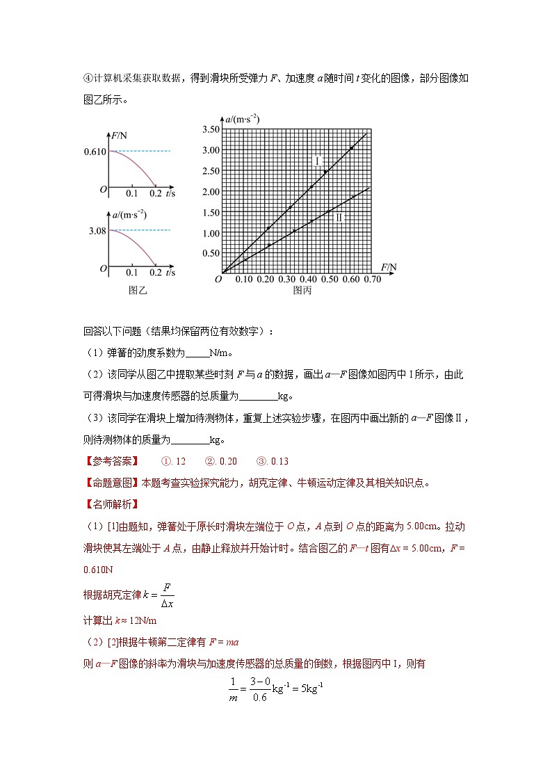 新高考物理二轮复习精选练习专题17创新实验(含解析)03