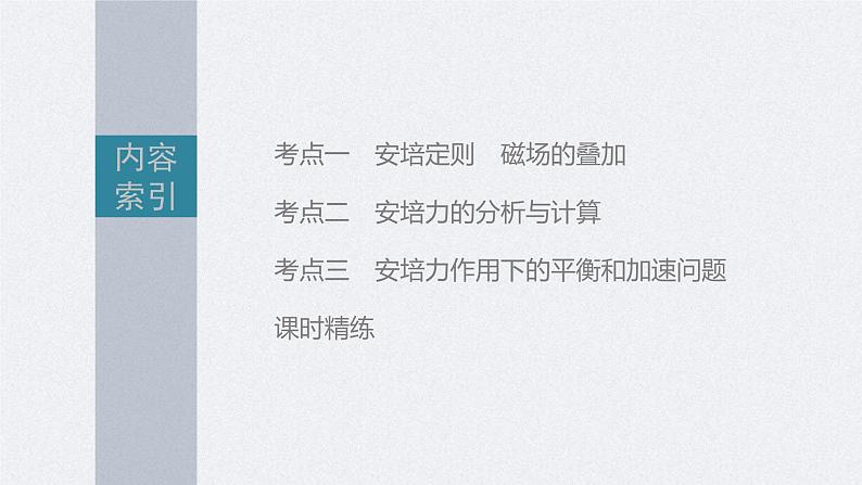 新高考物理一轮复习精品课件第10章第1讲磁场及其对电流的作用(含解析)03