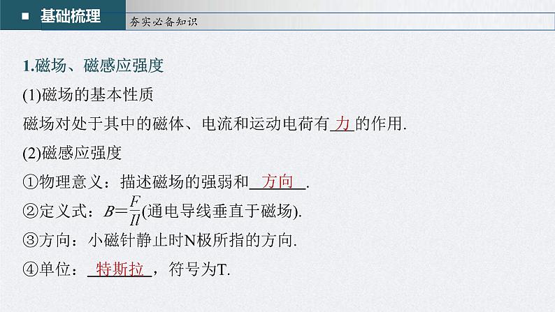 新高考物理一轮复习精品课件第10章第1讲磁场及其对电流的作用(含解析)05