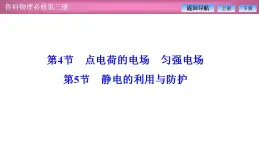 2023-2024学年鲁科版（2019）必修第三册 1.4点电荷的电场 匀强电场 1.5静电的利用与防护 课件