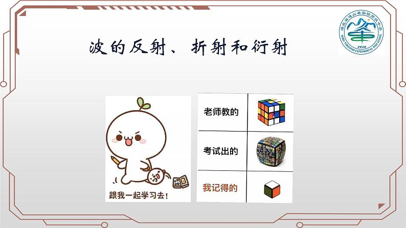 3.3波的反射、折射和衍射 课件-2022-2023学年高二上学期物理人教版(2019)选择性必修第一册01