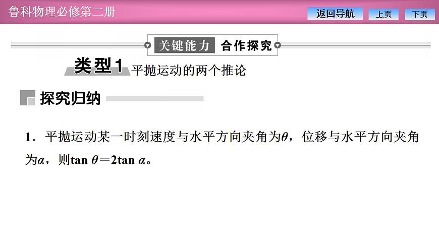 2023-2024學年魯科版（2019）必修第二冊 第2章 習題課 平拋運動規(guī)律的應用 課件第3頁