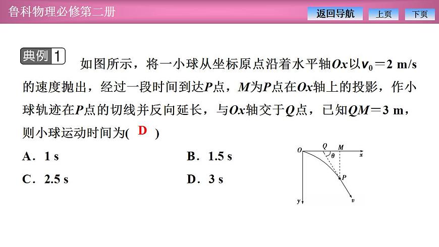 2023-2024學年魯科版（2019）必修第二冊 第2章 習題課 平拋運動規(guī)律的應用 課件第5頁