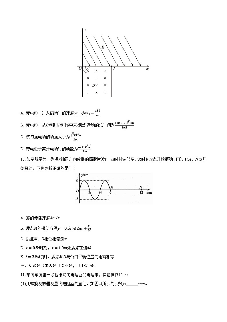 2023-2024学年四川省南充市重点中学高三(上)月考物理试卷(10月份)(含解析)第3页