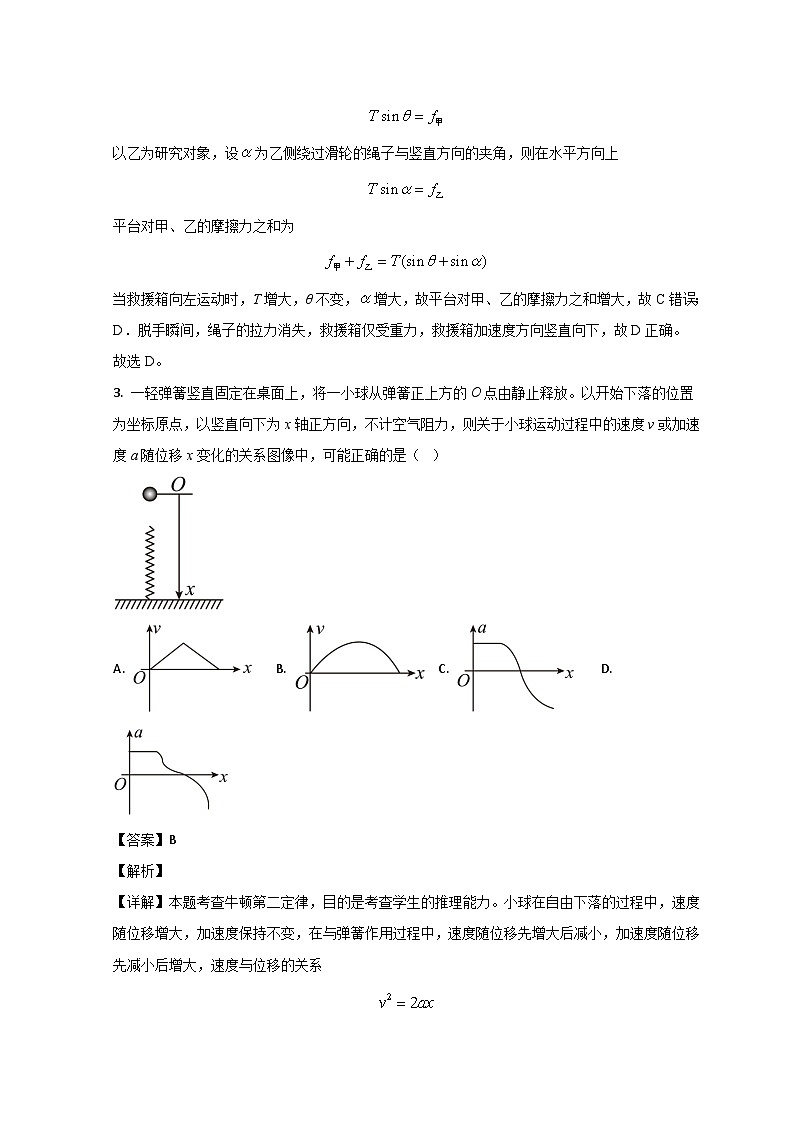 山东省德州市第一中学2023-2024学年高三上学期10月月考物理试题含解析第3页