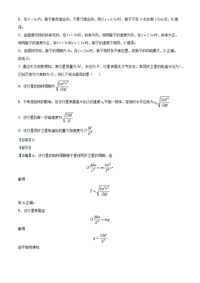 四川省成都外国语学校2023-2024学年高二物理上学期10月月考试题(Word版附解析)02